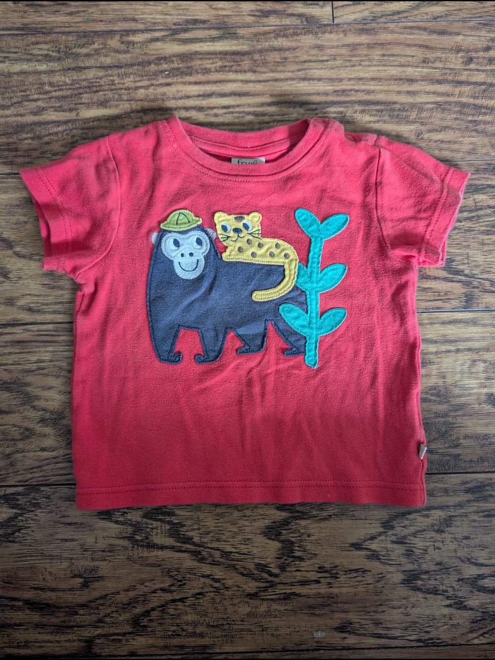💥3/$24 Frugi Animal Applique Short Sleeve Shirt
